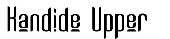Kandide Upper font, free Kandide Upper font, preview Kandide Upper font