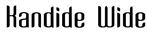 Kandide Wide font, free Kandide Wide font, preview Kandide Wide font