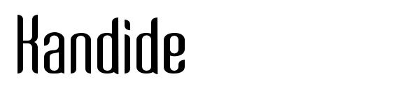 шрифт Kandide, бесплатный шрифт Kandide, предварительный просмотр шрифта Kandide