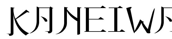 шрифт KANEIWA alp regular, бесплатный шрифт KANEIWA alp regular, предварительный просмотр шрифта KANEIWA alp regular
