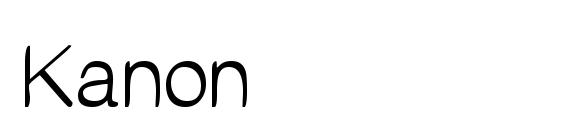 шрифт Kanon, бесплатный шрифт Kanon, предварительный просмотр шрифта Kanon
