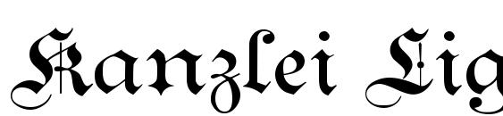 Kanzlei Light font, free Kanzlei Light font, preview Kanzlei Light font