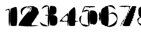 Kaptin Tribble Wound Font, Number Fonts