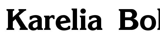 шрифт Karelia Bold, бесплатный шрифт Karelia Bold, предварительный просмотр шрифта Karelia Bold