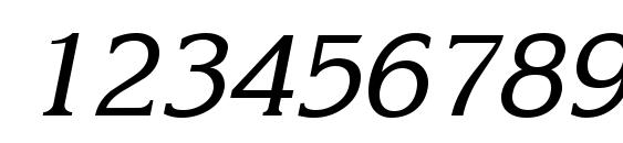 Karelia Italic Font, Number Fonts