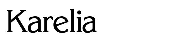 шрифт Karelia, бесплатный шрифт Karelia, предварительный просмотр шрифта Karelia