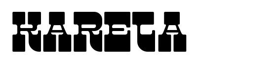 шрифт Kareta, бесплатный шрифт Kareta, предварительный просмотр шрифта Kareta
