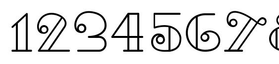 Kari Regular Font, Number Fonts