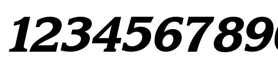 Karina Black Italic Font, Number Fonts