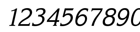 Karina Italic Font, Number Fonts