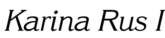 Karina Rus Italic font, free Karina Rus Italic font, preview Karina Rus Italic font