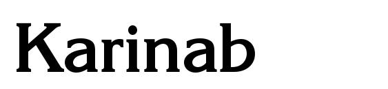 шрифт Karinab, бесплатный шрифт Karinab, предварительный просмотр шрифта Karinab