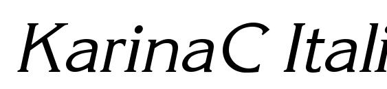 Шрифт KarinaC Italic