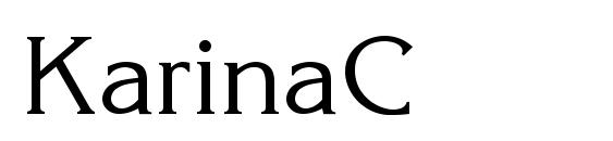 шрифт KarinaC, бесплатный шрифт KarinaC, предварительный просмотр шрифта KarinaC