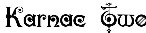 шрифт Karnac Two, бесплатный шрифт Karnac Two, предварительный просмотр шрифта Karnac Two