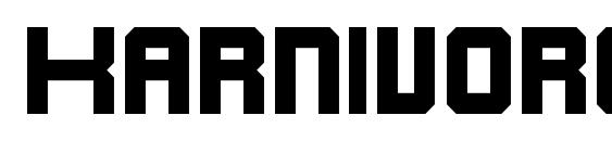Karnivore bold font, free Karnivore bold font, preview Karnivore bold font