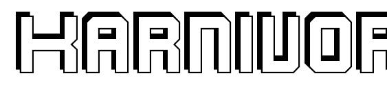 шрифт Karnivore four, бесплатный шрифт Karnivore four, предварительный просмотр шрифта Karnivore four