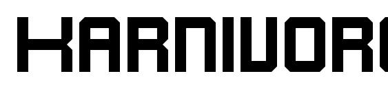 Karnivore font, free Karnivore font, preview Karnivore font
