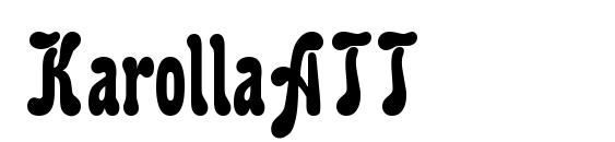 шрифт KarollaATT, бесплатный шрифт KarollaATT, предварительный просмотр шрифта KarollaATT