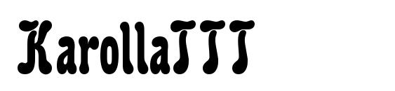 шрифт KarollaTTT, бесплатный шрифт KarollaTTT, предварительный просмотр шрифта KarollaTTT
