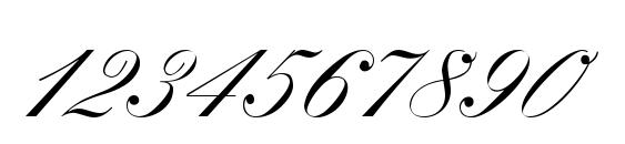Kastler Italic Font, Number Fonts