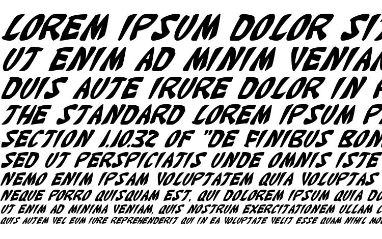 specimens Katana Italic font, sample Katana Italic font, an example of writing Katana Italic font, review Katana Italic font, preview Katana Italic font, Katana Italic font
