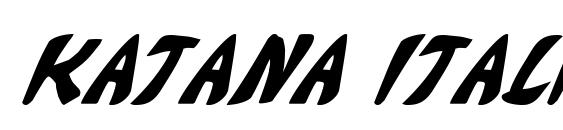 Katana Italic Font