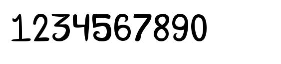 Katy Berry Font, Number Fonts