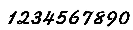 Kauflinn BOLDITALIC Font, Number Fonts