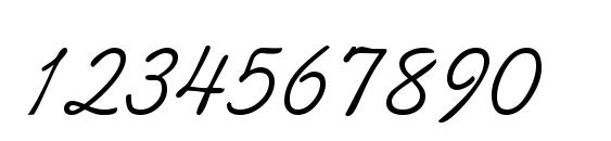 Kaufmann Regular DB Font, Number Fonts