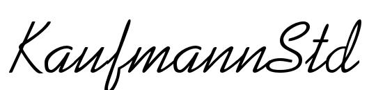 KaufmannStd font, free KaufmannStd font, preview KaufmannStd font