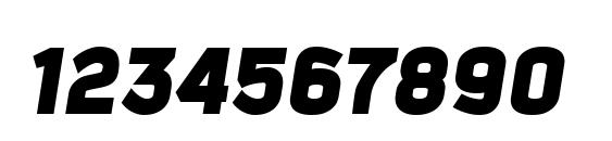 Kautiva Caps Black Italic Font, Number Fonts