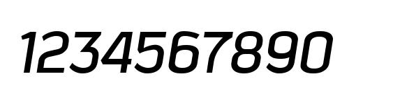 Kautiva Caps Italic Font, Number Fonts