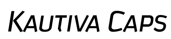 Шрифт Kautiva Caps Italic