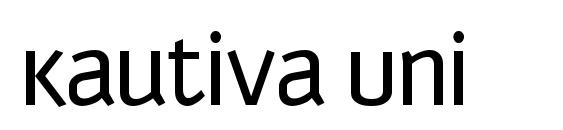 шрифт Kautiva Uni, бесплатный шрифт Kautiva Uni, предварительный просмотр шрифта Kautiva Uni
