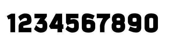 Kautivablackproc Font, Number Fonts