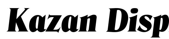 Шрифт Kazan Display SSi Italic