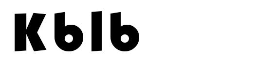 Kblb font, free Kblb font, preview Kblb font