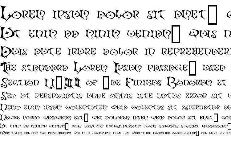 specimens Kefka font, sample Kefka font, an example of writing Kefka font, review Kefka font, preview Kefka font, Kefka font