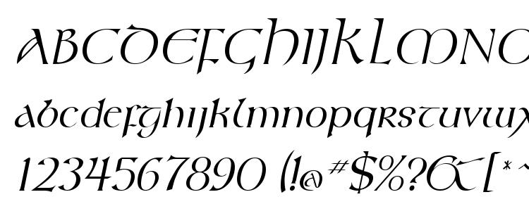 глифы шрифта Kelt Italic, символы шрифта Kelt Italic, символьная карта шрифта Kelt Italic, предварительный просмотр шрифта Kelt Italic, алфавит шрифта Kelt Italic, шрифт Kelt Italic