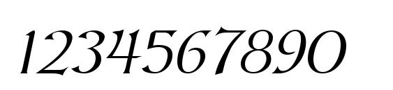 Kelt Italic Font, Number Fonts