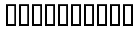 KendoInitialsITC TT Font, Number Fonts