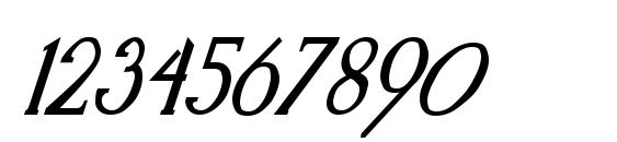 Kennon Italic Font, Number Fonts