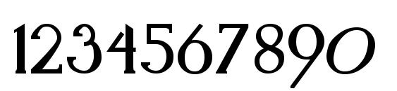 Kennon Regular Font, Number Fonts