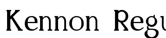 Kennon Regular font, free Kennon Regular font, preview Kennon Regular font