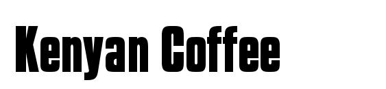 Kenyan Coffee font, free Kenyan Coffee font, preview Kenyan Coffee font