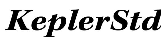KeplerStd BoldExtIt font, free KeplerStd BoldExtIt font, preview KeplerStd BoldExtIt font