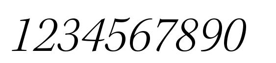 KeplerStd LightItSubh Font, Number Fonts