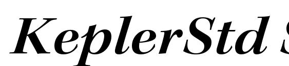 KeplerStd SemiboldExtItSubh font, free KeplerStd SemiboldExtItSubh font, preview KeplerStd SemiboldExtItSubh font