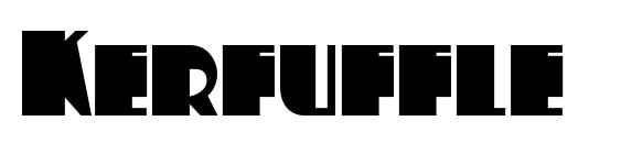 Kerfuffle font, free Kerfuffle font, preview Kerfuffle font